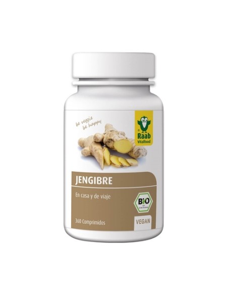 Jengibre bio adaptógeno 360 comprimidos de 250 mg Raab