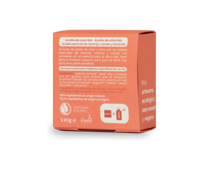 Jabón ecológico esencial 1 unidad de 120g Essabo