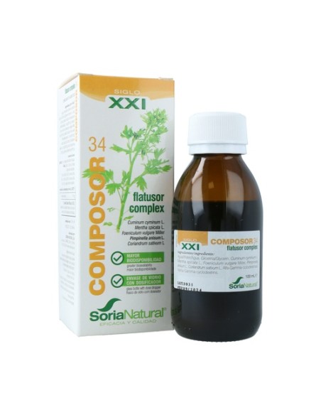 Composor 34 Flatusor Complex Fórmula XXI 100 ml Soria Natural