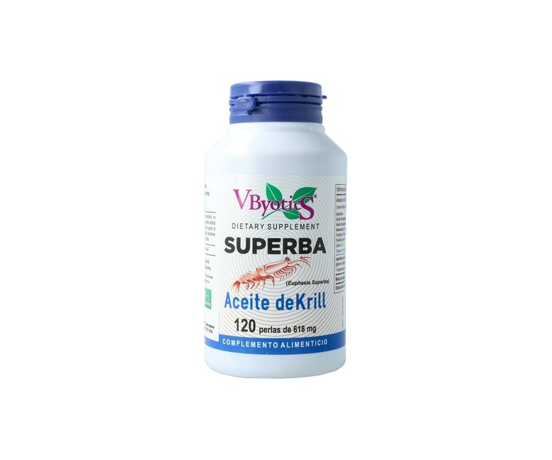 Aceite de Krill (Superba 2) 120 perlas de 618mg Vbyotics