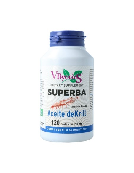 Aceite de Krill (Superba 2) 120 perlas de 618mg Vbyotics