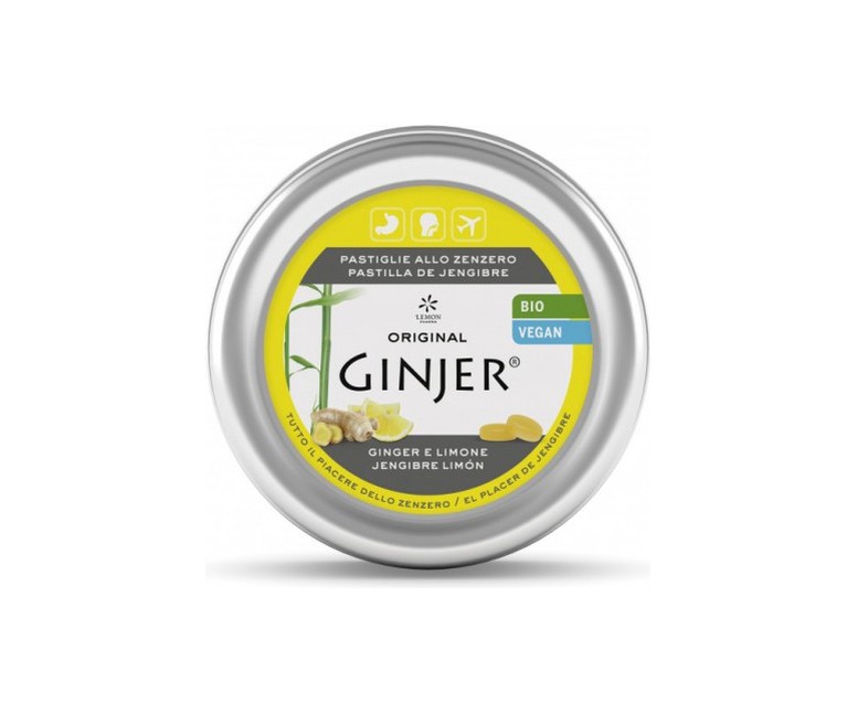 Ginjer pastillas Limón lata 40g BIO 40 g Lemon Pharma