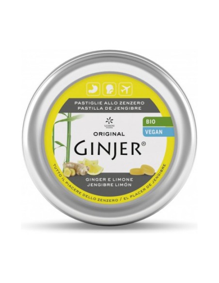 Ginjer pastillas Limón lata 40g BIO 40 g Lemon Pharma
