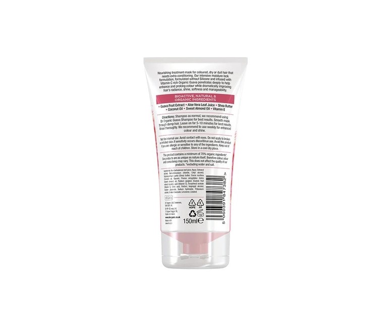 Mascarilla capilar protectora de color guayaba 150 ml (Guayaba) Dr. Organic
