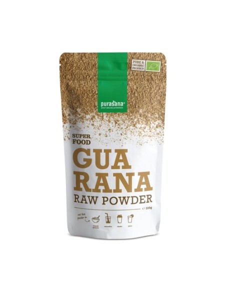 Guaraná vegano en polvo bio 100 g de polvo Purasana
