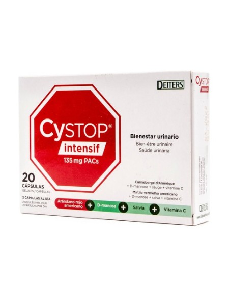 Cystop Intensif Arándano Rojo 20 cápsulas de 135mg Deiters