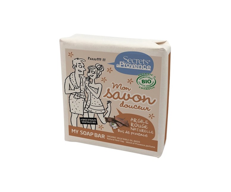 Jabón de arcilla roja / Madera provenzal 1 unidad de 100g Secrets de Provence
