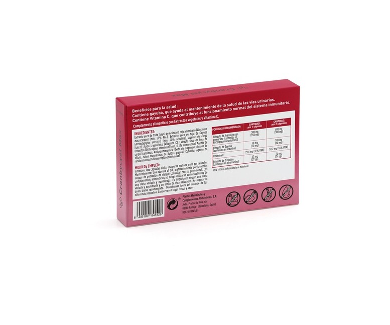 Cranbycyst Max 30 cápsulas vegetales Plameca