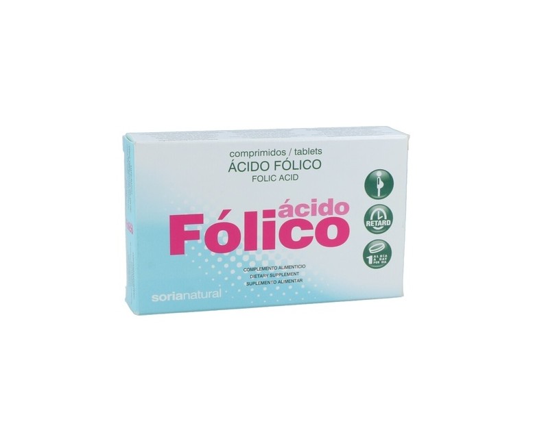 Ácido Fólico 48 comprimidos Soria Natural