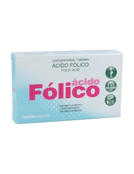 Ácido Fólico 48 comprimidos Soria Natural