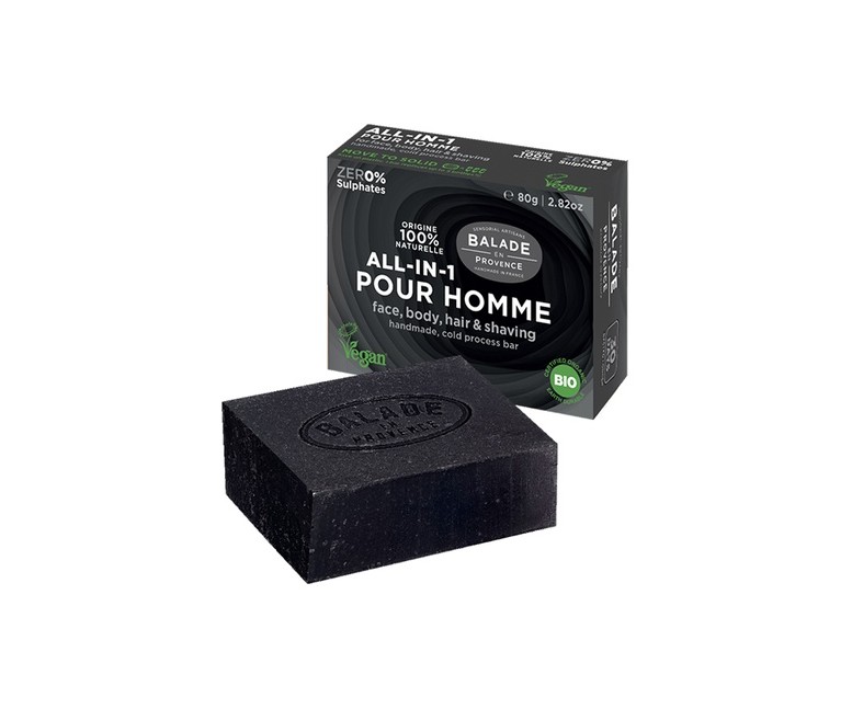 Barra Todo en Uno para Hombre 80 g Balade en Provence