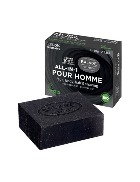 Barra Todo en Uno para Hombre 80 g Balade en Provence