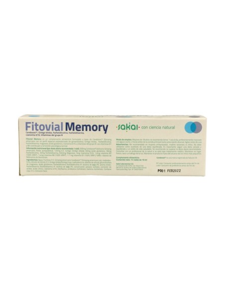 Fitovial Memory 12 viales Sakai