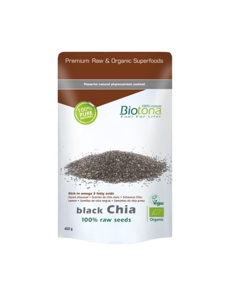 Semillas crudas de chía negra 1 kg Biotona