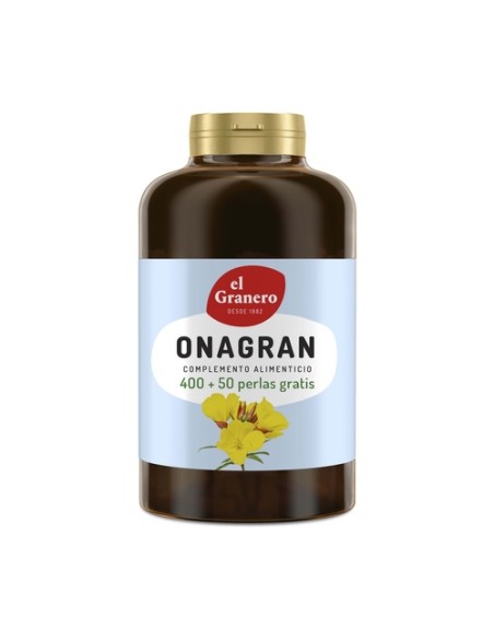 Onagran Aceite de Onagra 450 perlas El Granero Integral