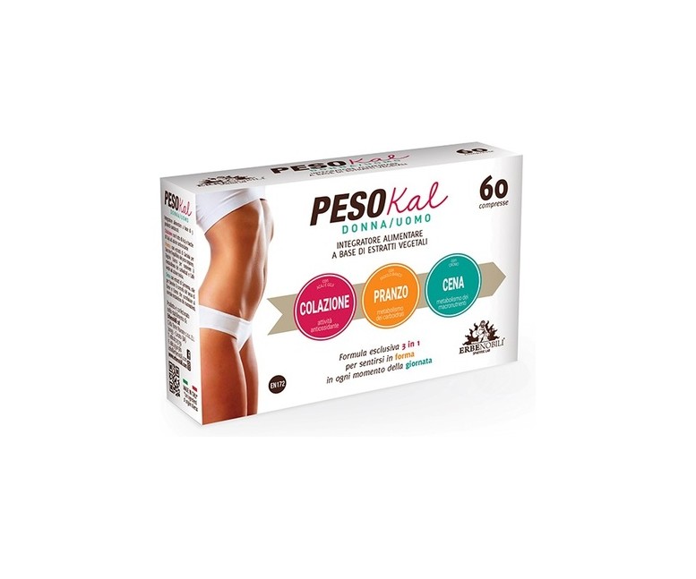 Pesokal uomo/donna compost reductor peso 60 comprimidos Erbenobili