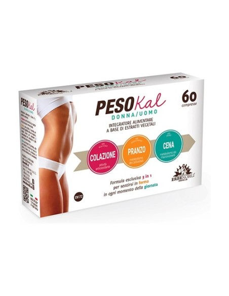 Pesokal uomo/donna compost reductor peso 60 comprimidos Erbenobili