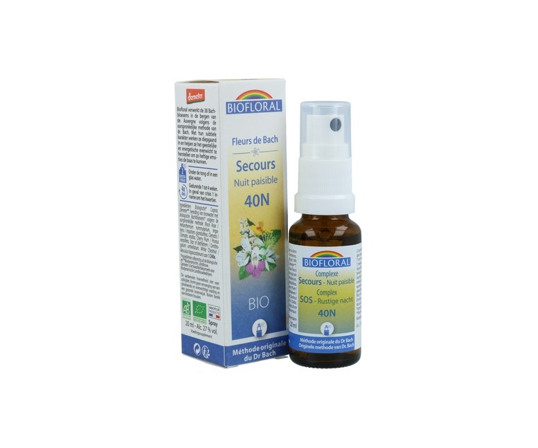 Rescue Remedy Noche Spray 20 ml de elixir floral Biofloral