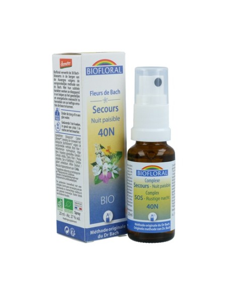 Rescue Remedy Noche Spray 20 ml de elixir floral Biofloral