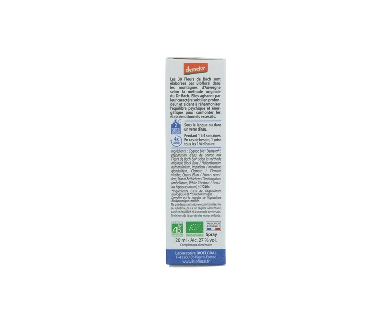 Rescue Remedy Noche Spray 20 ml de elixir floral Biofloral