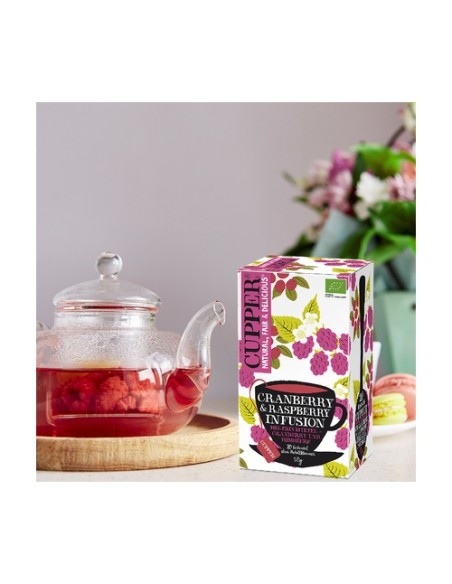 Infusión arándano y frambuesa Bio 20 bolsitas infusoras Cupper