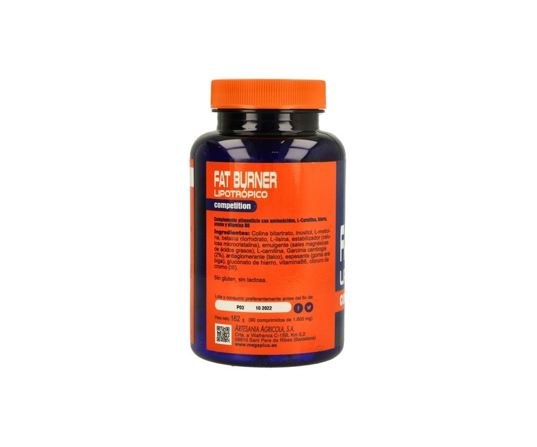 Fat Burner Competition (Lipotrópico) 90 comprimidos Mega Plus