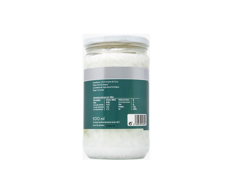 Aceite coco virgen bio keto 500 ml de aceite Drasanvi