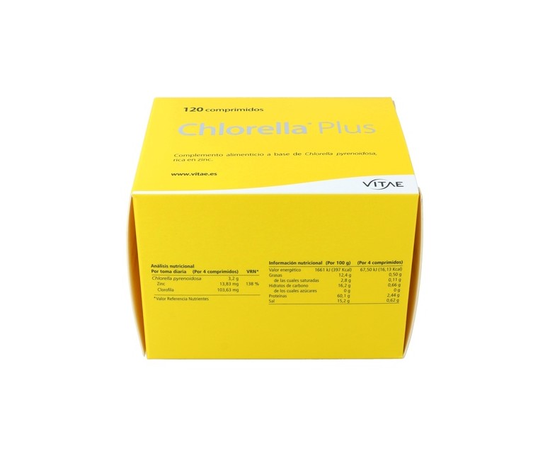 Chlorella Plus 120 comprimidos de 1000mg Vitae