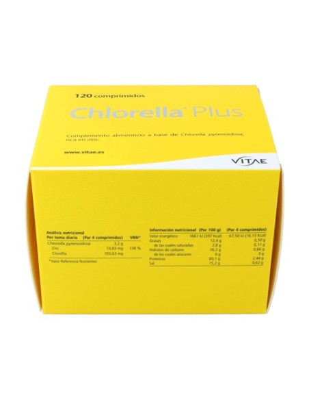 Chlorella Plus 120 comprimidos de 1000mg Vitae