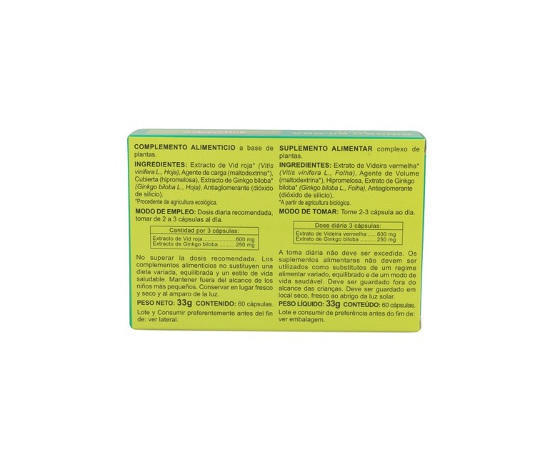 Ginkgo Biloba Forte Eco 60 cápsulas Integralia