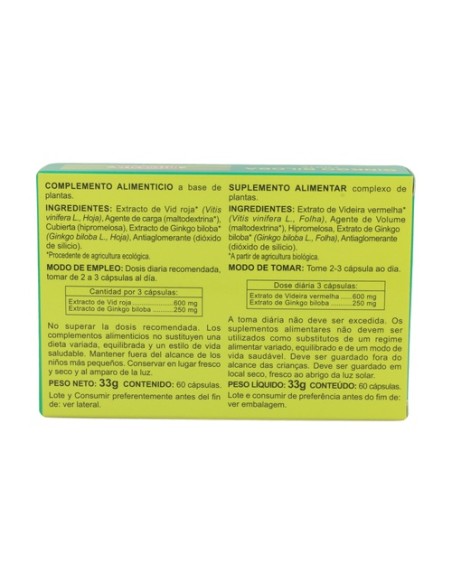 Ginkgo Biloba Forte Eco 60 cápsulas Integralia