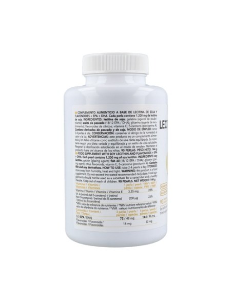 Lecitina de Soja con Flavonoides 90 perlas Intersa