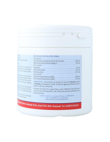 Aceite de pescado puro 120 perlas de 1100mg Lamberts