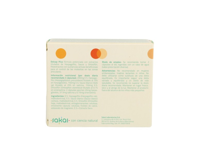 Dolcap Plus 45 cápsulas Sakai