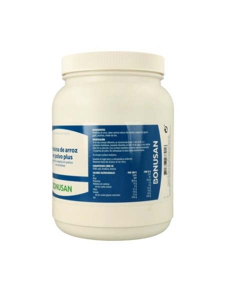 Proteína de Arroz en Polvo Plus (Sabor Vainilla) 500 g (Vainilla) Bonusan
