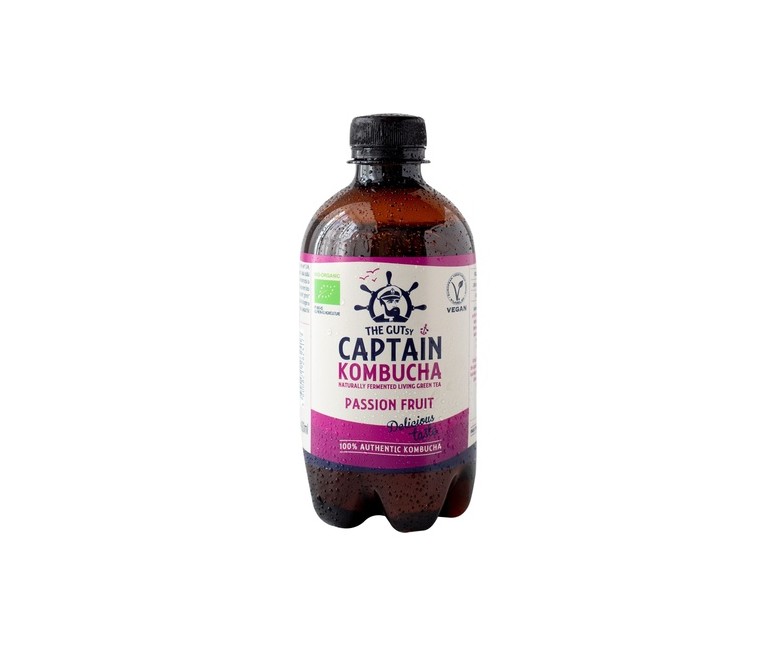 Kombucha fruta de la pasión Bio 400 ml Captain Kombucha
