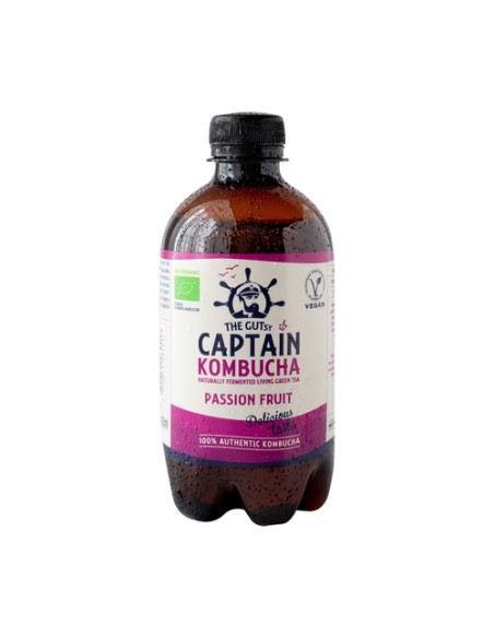 Kombucha fruta de la pasión Bio 400 ml Captain Kombucha
