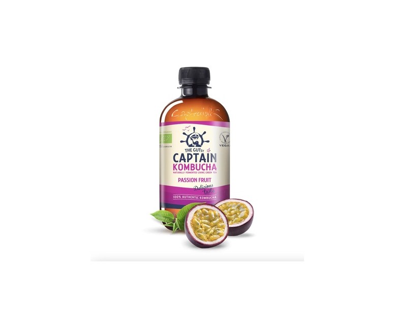 Kombucha fruta de la pasión Bio 400 ml Captain Kombucha