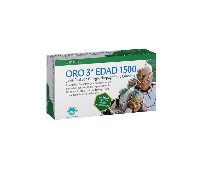 MontStar Jalea oro 3º edad 1500 20 ampollas Espadiet