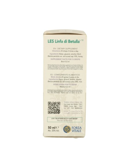 LES Linfa di Betulla 50 ml Forza Vitale