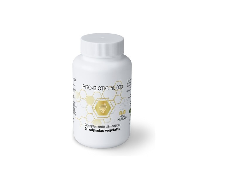 Pro-biotic 40.000 30 cápsulas vegetales n&n Nova Nutricion