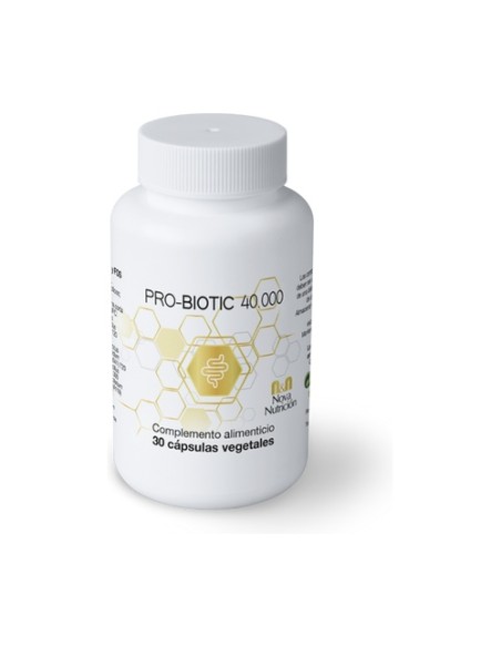 Pro-biotic 40.000 30 cápsulas vegetales n&n Nova Nutricion