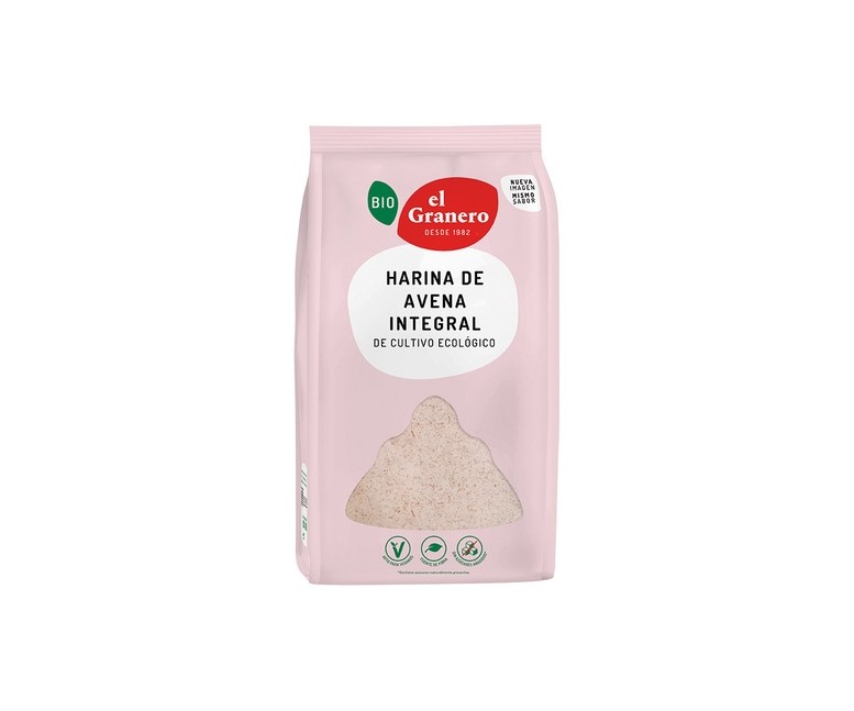 Harina de avena integral 1 kg El Granero Integral