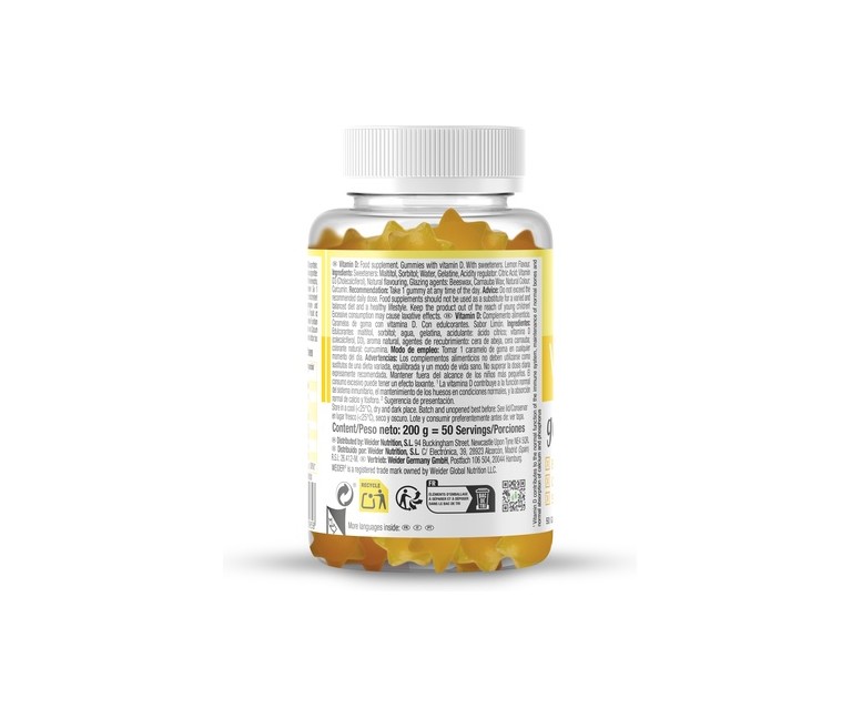 Gummy up gominolas con vitamina D de limon 50 gominolas (Limón) Weider