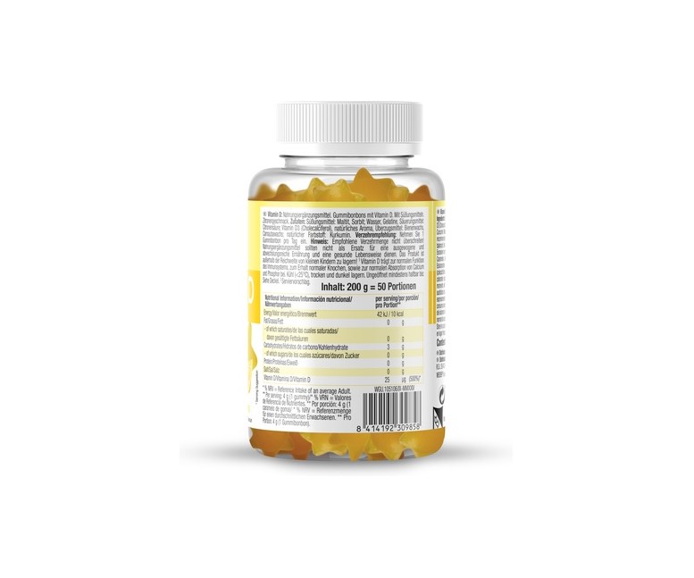 Gummy up gominolas con vitamina D de limon 50 gominolas (Limón) Weider