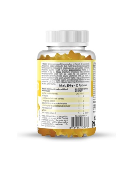 Gummy up gominolas con vitamina D de limon 50 gominolas (Limón) Weider