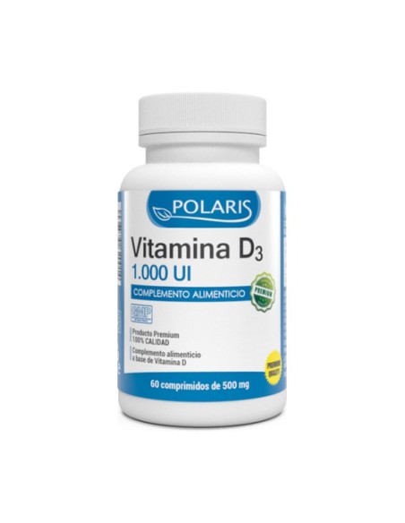 Vitamina D3 60 comprimidos de 500mg Polaris