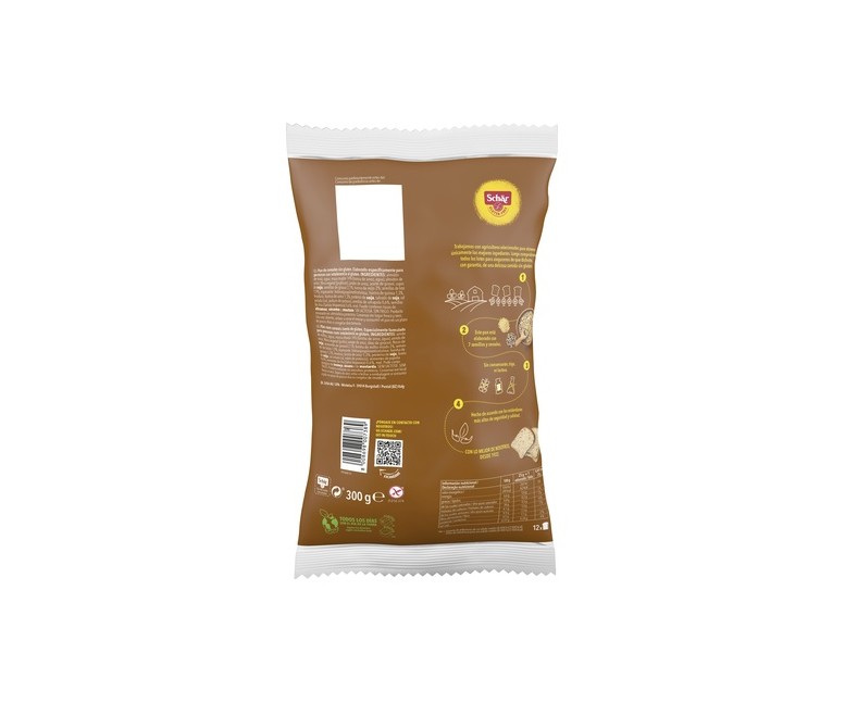 Pack pan de molde con cereales sin gluten 8 unidades de 300 g Schär
