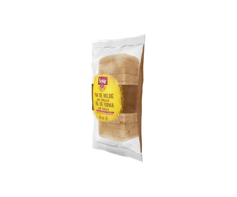 Pack pan de molde con cereales sin gluten 8 unidades de 300 g Schär