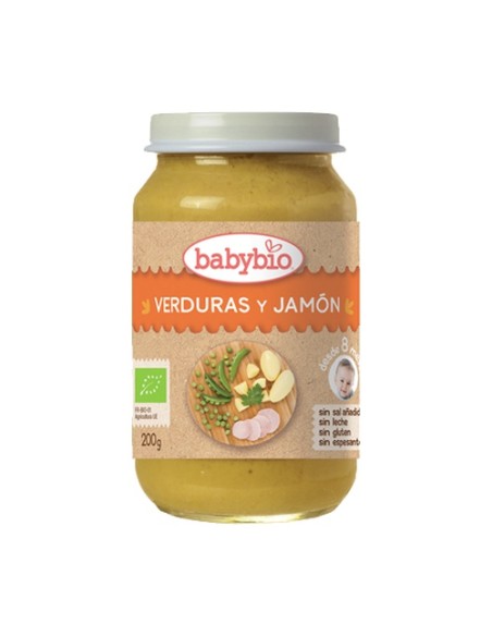 Tarrito Verduras con Jamón 8m+ 200 g (Verduras - Jamón) Babybio